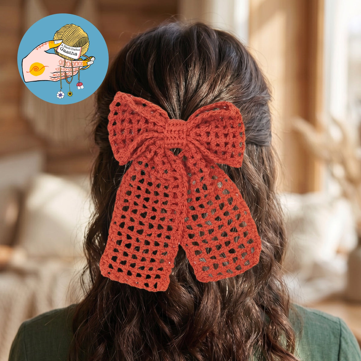 {product_title} – Handmade Crochet Earrings | A Hand Crafted Gaatha