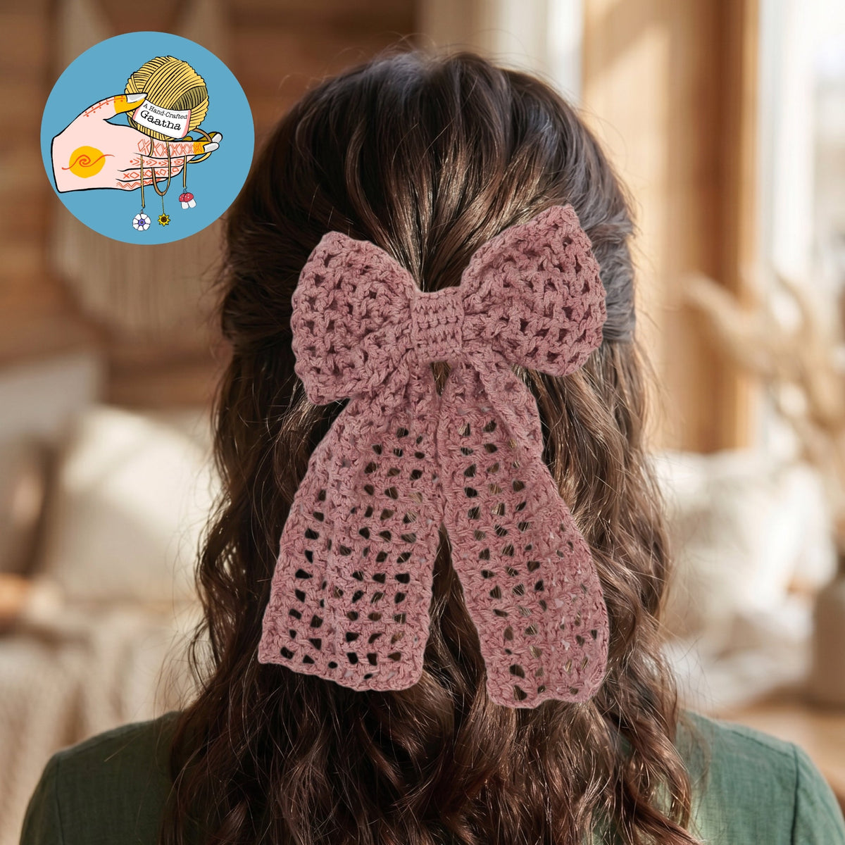 {product_title} – Handmade Crochet Earrings | A Hand Crafted Gaatha